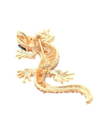 Crystal Lizzard Brooch