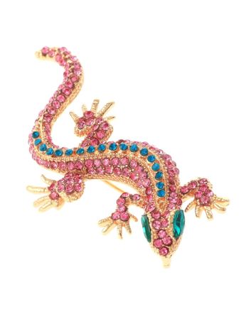 Crystal Lizzard Brooch