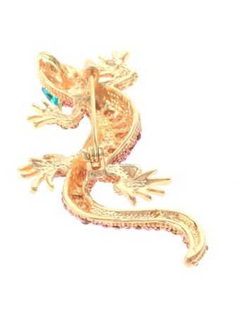 Crystal Lizzard Brooch