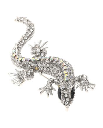 Crystal Lizzard Brooch  