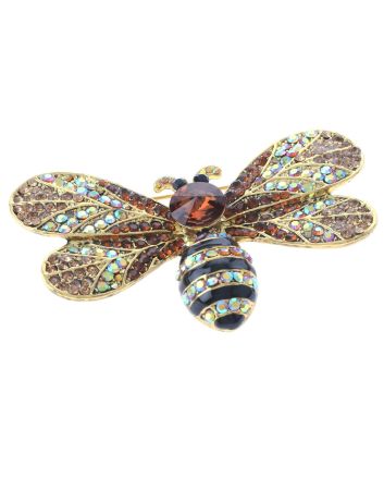 Crystal Bee Brooch