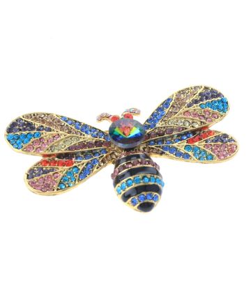 Crystal Bee Brooch