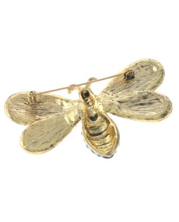 Crystal Bee Brooch