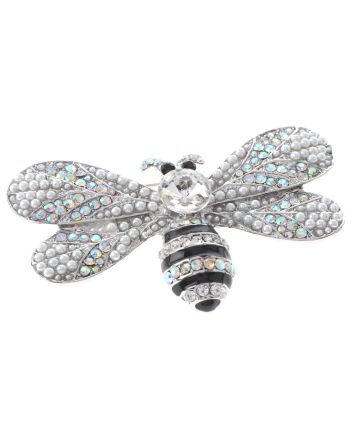 Crystal Bee Brooch  