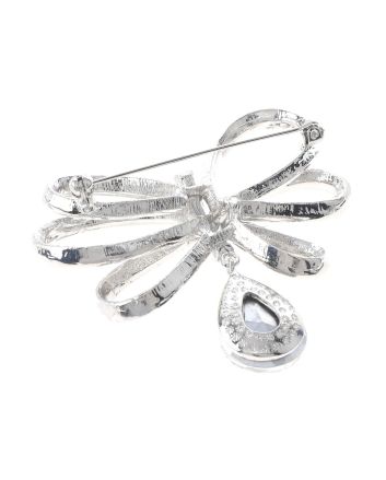 Crystal Flower Brooch