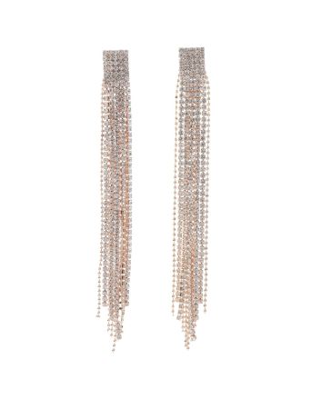 Long Chandelier Rhinestone Earring