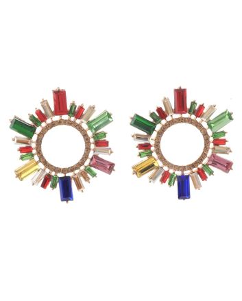 Rhinestone Post Earrings