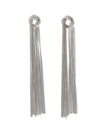 Metal Tassle Post Earrings
