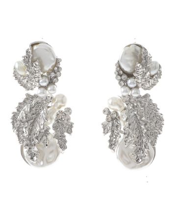 Synthetic Pearl Post Earrings
