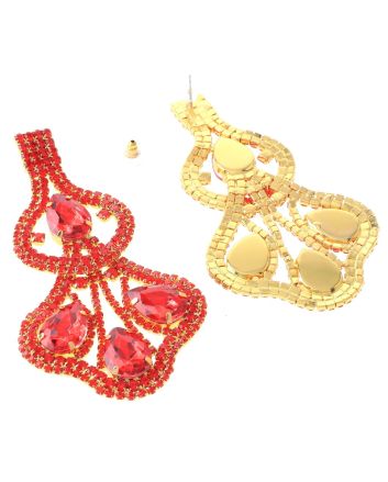 Rhinestone Post Earrings