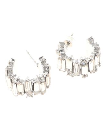 Silver Plated Hoop Earrings