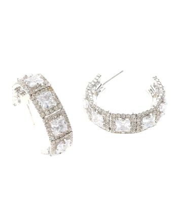 Silver Plated Hoop Earrings