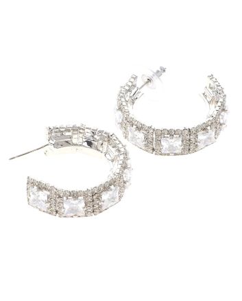 Silver Plated Hoop Earrings