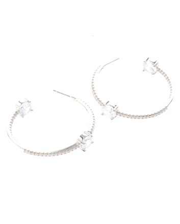 Silver Plated Hoop Earrings