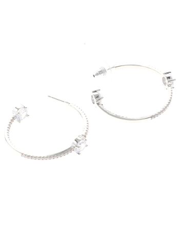 Silver Plated Hoop Earrings