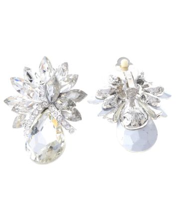 Crystal Evening Clip On Earrings
