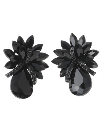 Crystal Evening Clip On Earrings