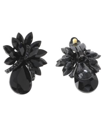 Crystal Evening Clip On Earrings
