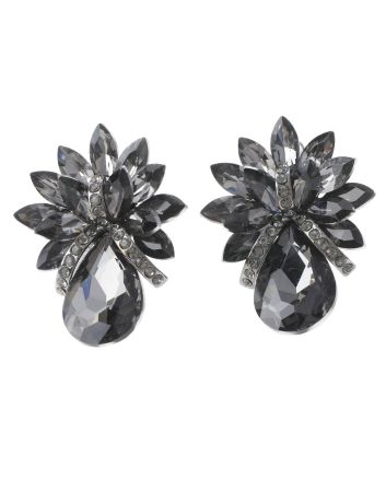 Crystal Evening Clip On Earrings
