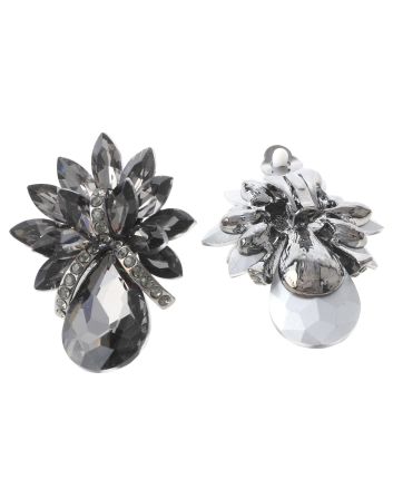 Crystal Evening Clip On Earrings