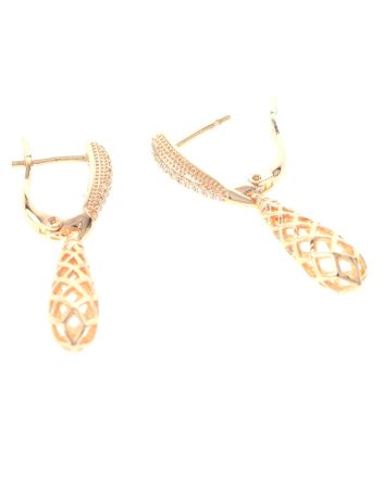 Gold Plated Drop Earrings
