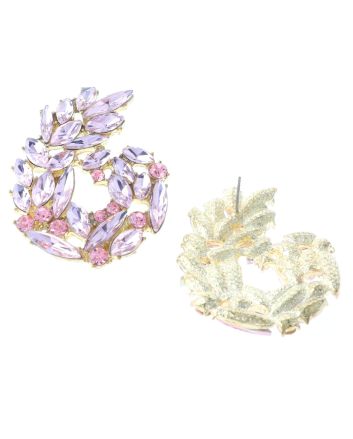 Rhinestone Post Earrings
