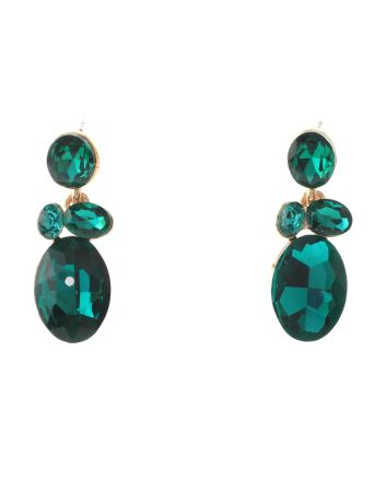 Crystal Drop Post Earrings