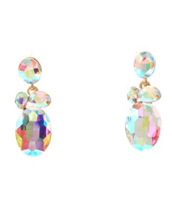 Crystal Drop Post Earrings