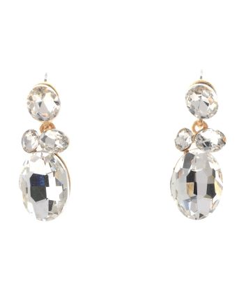 Crystal Drop Post Earrings