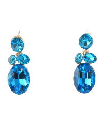 Crystal Drop Post Earrings