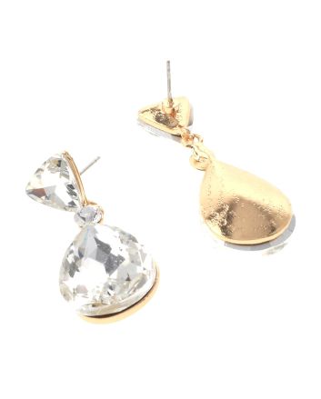 Crystal Drop Post Earrings