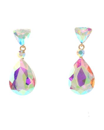 Crystal Drop Post Earrings