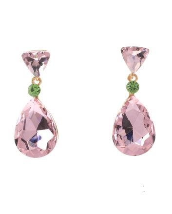 Crystal Drop Post Earrings