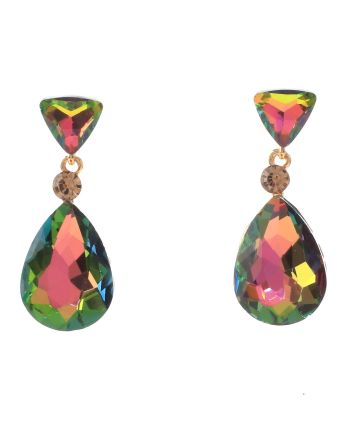 Crystal Drop Post Earrings