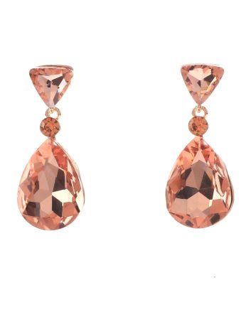 Crystal Drop Post Earrings
