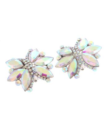 Crystal Evening Clip On Earrings