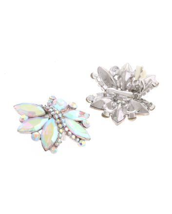 Crystal Evening Clip On Earrings