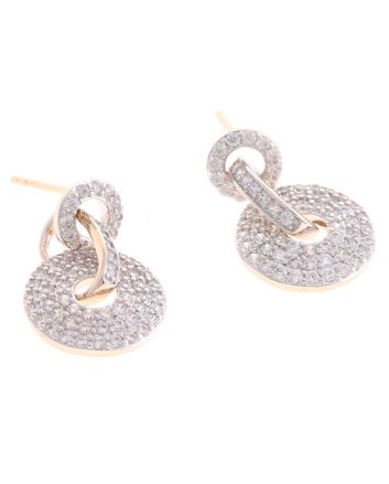 Plated CZ Post Earrings