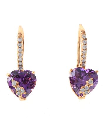Cubic Zirconia Hook Earrings