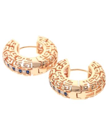 Cubic Zirconia Hoop Earrings