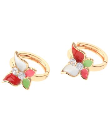 Cubic Zirconia Hoop Earrings