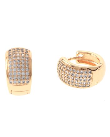 Cubic Zirconia Hoop Earrings