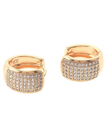 Cubic Zirconia Hoop Earrings