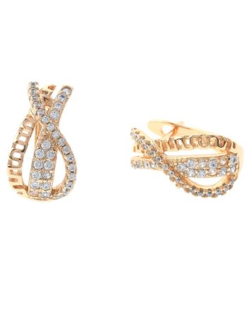 Cubic Zirconia Hoop Earrings
