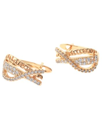 Cubic Zirconia Hoop Earrings