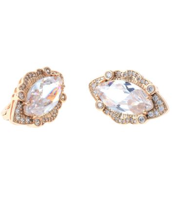 Cubic Zirconia Hoop Earrings