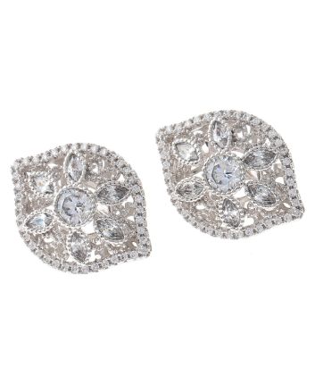 Cubic Zirconia Hoop Earrings