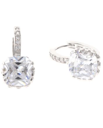 Cubic Zirconia Hoop Earrings