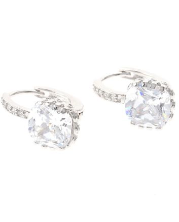 Cubic Zirconia Hoop Earrings