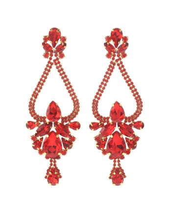 Large Chandelier Rhinestone Earring